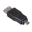 Adaptér OTG,USB 2.0 USB A zásuvka,USB B micro vidlice