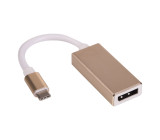 Adaptér USB 3.1 DisplayPort zásuvka,USB C vidlice niklovaný