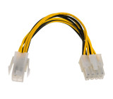 Cable: mains ATX P4 male,EPS 8pin female 0.15m