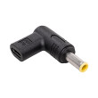 Adaptér USB C zásuvka,DC 5,5/3,0 zástrčka černá 100W 5A