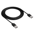 Kabel USB 2.0 USB A vidlice,z obou stran niklovaný 1,8m