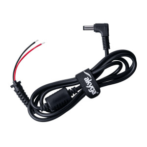 Kabel vodiče,DC 4,8/1,7 zástrčka přímý 0,5mm2 černá 1,2m
