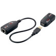 Extender USB USB 2.0 černá Kat: 5e,6 50m