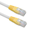 Patch cord U/UTP 5 drát CCA PE bílo-žlutá 10m 26AWG
