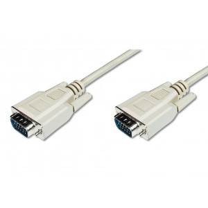 Kabel D-Sub 15pin HD vidlice,z obou stran šedá 1,8m