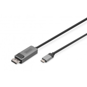 Adaptér DisplayPort 1.4,dvousměrný 1m černá