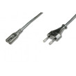Kabel CEE 7/16 (C) vidlice,IEC C7 zásuvka 1,8m Zásuvky: 1