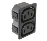 Konektor IEC 60320,napájecí AC C13 (F) rozbočka pájení 10A