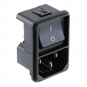 Konektor IEC 60320,napájecí AC C14 (E), s vypínačem zásuvka