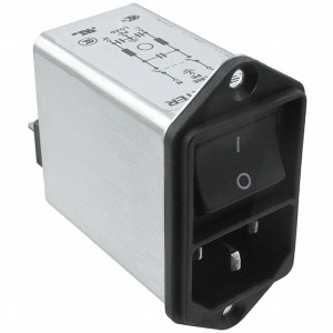 Konektor IEC 60320,napájecí AC C14 (E), s filtrem, s vypínačem