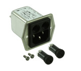 Konektor IEC 60320,napájecí AC C14 (E), s filtrem,2x pojistka