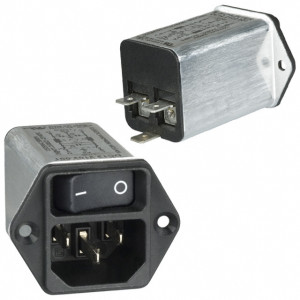 Konektor IEC 60320,napájecí AC C14 (E), s filtrem, s vypínačem