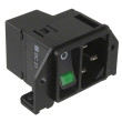 Konektor IEC 60320,napájecí AC DC21 zásuvka vidlice THT 10A