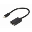 Adaptér DisplayPort 1.2,USB 3.1 0,15m černá černá Cablexpert
