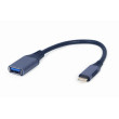 Adaptér USB 3.0 USB A zásuvka,USB C vidlice 0,15m černá šedá