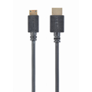 Kabel HDMI 2.0 HDMI mini vidlice,HDMI vidlice 1,8m černá