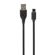 Kabel USB 2.0 USB A vidlice,USB C vidlice zlacený 1,8m černá