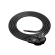 Kabel 3x1,5mm2 PVC 1,5m černá 16A 250V