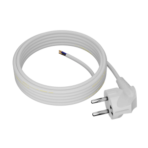 Kabel 3x1mm2 PVC 5m bílá 16A 250V