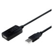 Repeater USB USB 2.0 USB A zásuvka,USB A vidlice 10m černá