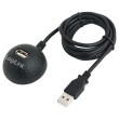 Kabel USB 2.0 USB A zásuvka,USB A vidlice niklovaný 1,5m