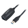 Repeater USB USB 3.0 USB A zásuvka,USB A vidlice 5m černá