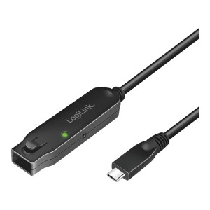 Repeater USB Thunderbolt 3,USB 3.2 5m černá 10Gbps