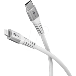 Kabel USB 2.0 vidlice Apple Lightning,USB C vidlice 3m bílá