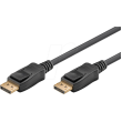 Kabel DisplayPort 2.0,HDCP 2.2 PVC Dél: 2m černá Žíla: Cu