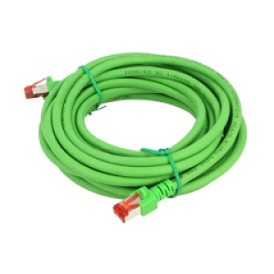 Patch cord S/FTP 6 lanko Cu LSZH zelená 5m 27AWG