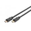 Kabel DisplayPort 1.2,HDCP 1.3,se zesilovačem 20m černá