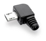 Micro USB konektor rozebíratelný pájecí na kabel rohový