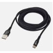 USB-C kabel opletený verze 2.0 černý 3m