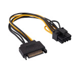 Kabel: napájecí SATA PCIe 8 pin vidlice,SATA 15 pin vidlice