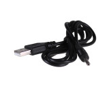 Kabel USB A vidlice,DC 3,5/1,35 zástrčka přímý černá 0,8m