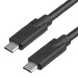 Kabel USB 3.0 USB C vidlice,z obou stran niklovaný 1m černá