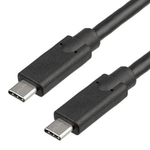 Kabel USB 3.0 z obou stran,USB C vidlice niklovaný 1m černá