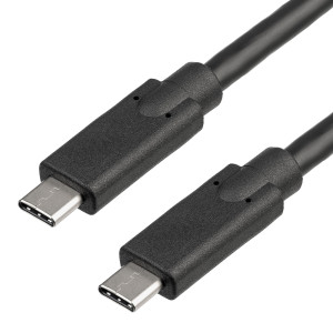 Kabel USB 3.0 USB C vidlice,z obou stran niklovaný 1m černá
