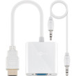 Adaptér D-Sub 15pin zásuvka, HDMI vidlice