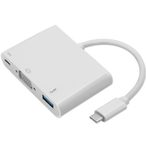 Adaptér USB 3.0,USB 3.1 0,19m bílá bilá