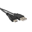 Kabel USB 2.0 USB A vidlice,USB B micro vidlice 0,25m černá