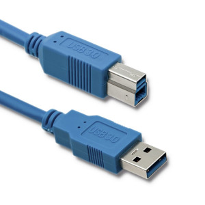 Kabel USB 3.0 USB A vidlice,USB B vidlice 1m modrá