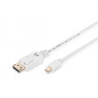Kabel Display Port 1.2 3m bilá