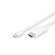 Kabel DisplayPort 1.2,HDMI 2.0 2m bílá