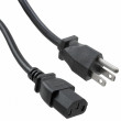 Kabel 3x18AWG IEC C13 zásuvka,NEMA 5-15 (B) vidlice PVC 2m