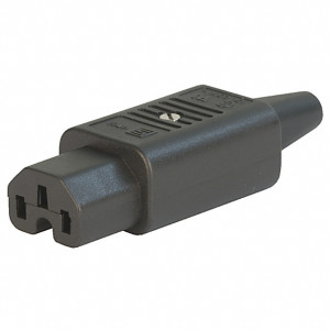 Konektor IEC 60320,napájecí AC C15,pro vysoké teploty 10A