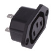 Konektor napájecí AC zásuvka zásuvka 10A 250VAC C13 (F)