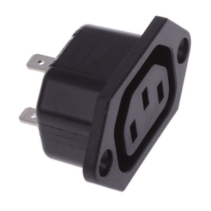 Konektor napájecí AC zásuvka zásuvka 10A 250VAC C13 (F)