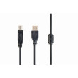 Kabel USB 2.0 USB A vidlice,USB B vidlice niklovaný 3m černá