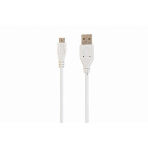 Kabel USB 2.0 USB A vidlice,USB B micro vidlice zlacený 1,8m